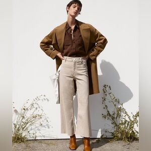 Zara High Waisted Marine Straight Jeans